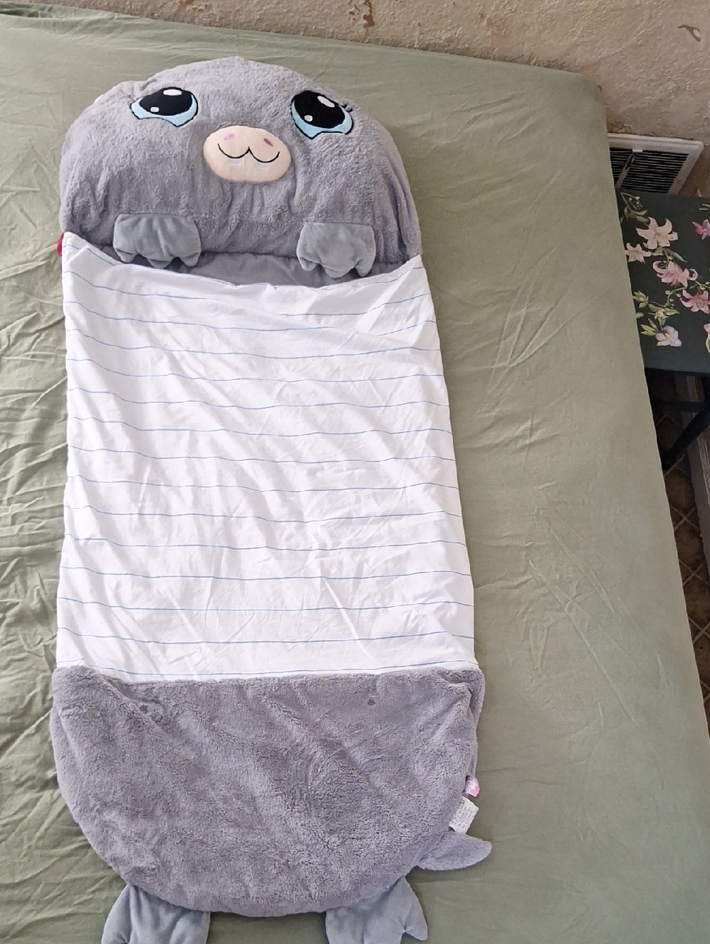 "Ditto The Hippo" Plush  Happy Napper Sleeping Bag